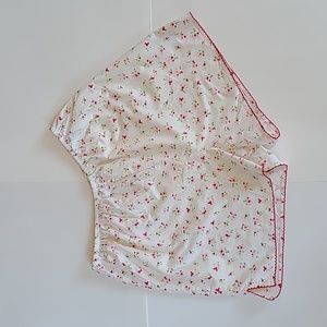 Floral cotton shorts